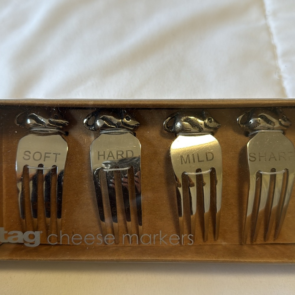 NWT/Tag - Silver Cheese Marker Collection. Set of 4